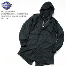 Buzz Rickson's WILLIAM GIBSON COLLECTION BLACK M-51 PARKA SLENDER BR13316画像