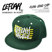 LEFLAH FLAG LOGO CAP GREEN画像