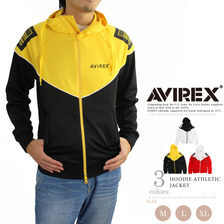 AVIREX HOODIE ATHLETIC JACKET 6163333画像