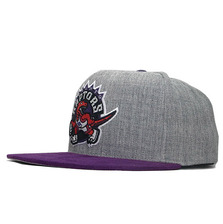 Mitchell & Ness TORONTO RAPTORS 2T HEATHER MICRO SNAPBACK LVMNTRR035画像