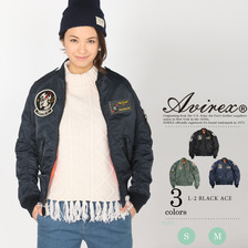 AVIREX LADIES L-2 BLACK ACE 6262051画像