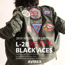 AVIREX L-2B BLACK ACES 6162124画像