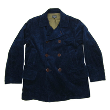 TOPAZ Indigo Corduroy Double Brested French Work Coat "PORTLAND" TJ-1287画像
