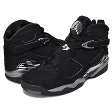NIKE AIR JORDAN 8 RETRO BLACK/WHITE-LT GRAPHITE 305381-003画像