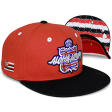 Aloha Army ALOHA CREST AVE SNAPBACK REDxBLACK ALA028画像