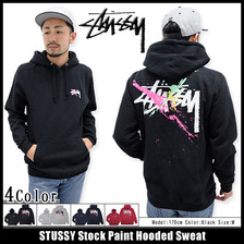 STUSSY Stock Paint Hooded Sweat 1923772画像