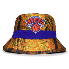 Mitchell & Ness NEW YORK KNICKS FOREST CAMO BUCKET HAT LVMNNYK123画像