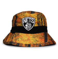 Mitchell & Ness BROOKLYN NETS FOREST CAMO BUCKET HAT LVMNBKN114画像