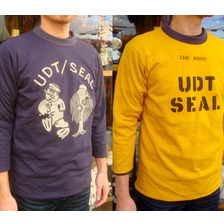 FREEWHEELERS REVERSIBLE 4/5th SLEEVE T-SHIRT &ldquo;U.S.NAVY UDT&rdquo; 1535003画像