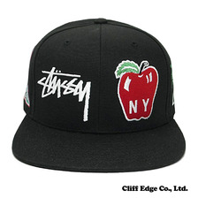 STUSSY WORLD TOUR ICONS SNAPBACK BLACK画像