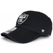 '47 Brand OAKLAND RAIDERS CLEAN UP STRAPBACK BLACK FFFTSOLR007画像