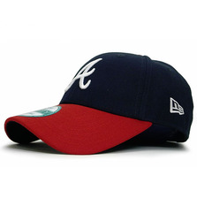 NEW ERA ATLANTA BRAVES 9FORTY 6-PANEL CAP NAVYxRED MLNEATBR386画像
