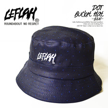 LEFLAH DOT BUCKET HAT -BLUE-画像