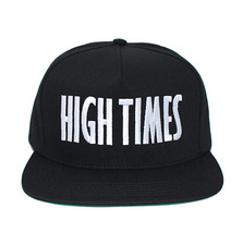 HUF &times; HIGH TIMES EMBROIDERED SNAPBACK BLACK画像