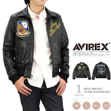 AVIREX BLUE ANGELS TEAM LEATHER JACKET 6161059画像