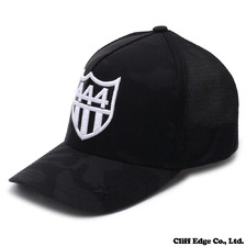 YOSHINORI KOTAKE DESIGN &times; BARNEYS NEWYORK 444ロゴ エナメル メッシュキャップ BLACK画像
