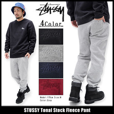 STUSSY Tonal Stock Fleece Pant 116262画像