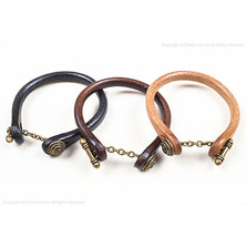 Inception レザーブレスレット ブラスフック IPBR-02画像