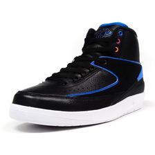 NIKE AIR JORDAN II RETRO "RADIO RAHEEM" "MICHAEL JORDAN" "LIMITED EDITION for JORDAN BRAND" BLK/BLU/WHT/PPL/ORG 834274-014画像