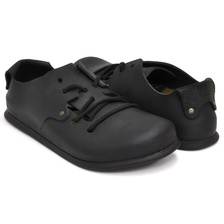 BIRKENSTOCK Montana BLACK OILED LEATHER NARROW 19926画像