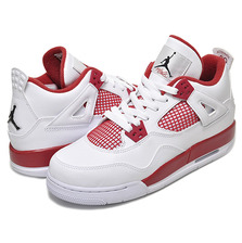NIKE AIR JORDAN 4 RETRO BG "ALTERNATE '89" wht/blk-g.red 408452-106画像