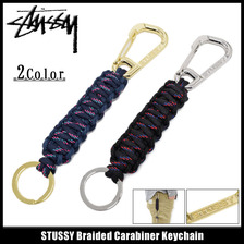 STUSSY Braided Carabiner Keychain 138487画像