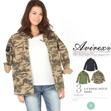 AVIREX L/S NAVAL PATCH SHIRT 6265020画像