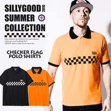 SILLY GOOD CHECKER FLAG POLO SHIRTS SG1F3-SH07画像