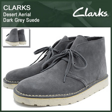Clarks Desert Aerial Dark Grey Suede 26109532画像