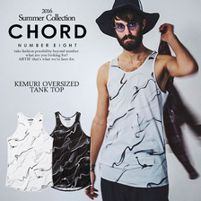 CHORD NUMBER EIGHT KEMURI OVERSIZED TANK TOP N8M1F3-CS07画像