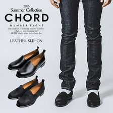 CHORD NUMBER EIGHT LEATHER SLIP ON N8M1F3-AC07画像