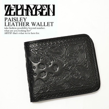 Zephyren PAISLEY LEATHER WALLET画像