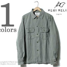 REMI RELIEF MILITARY SHIRTS PLAIN RN1618-9039画像