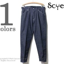 SCYE BASICS センタークリーステーパード セルビッジグレーデニム 5116-83539画像