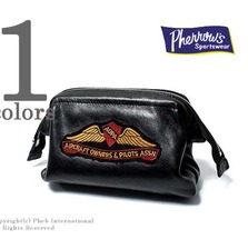 Pherrow's ワッペン付きレザーポーチ 16S-PLP1画像