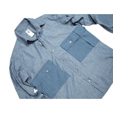CORONA #CS081 COMBAT HIKER SHIRTS/blue gradation画像