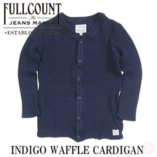 FULLCOUNT 3705 INDIGO WAFFLE CARDIGAN画像