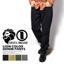 NESTA BRAND LION COLOR DENIM PANTS B1501H画像