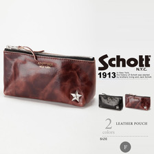 Schott LEATHER POUCH 3169020画像