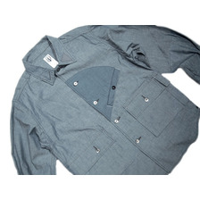 CORONA CS086 CHAMBRAY w/CHARCOAL ST HUNTER HIKER SHIRTS/blue画像