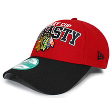 NEW ERA CHICAGO BLACKHAWKS STANLEY CUP DYNASTY 9FORTY REDxBLACK LVNECBH120画像