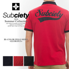Subciety BI-COLOR POLO SHIRT-GLORIOUS- 10489画像