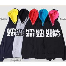 HTML ZERO3 Coloration Bumper Pullover Hoodie PA122画像