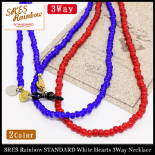 SR'ES Rainbow STANDARD White Hearts 3Way Necklace ACS00961画像
