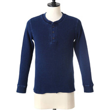 J.E.MORGAN 長袖ヘンリーネックビッグワッフルTee J5143526画像