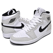 NIKE AIR JORDAN 1 RETRO HIGH WHITE/BLACK-PURE PLATINUM 839115-106画像
