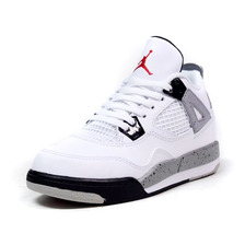 NIKE JORDAN IV RETRO (BP) "WHITE CEMENT" "MICHAEL JORDAN" "LIMITED EDITION for JORDAN BRAND" WHT/GRY/BLK/RED 308499-104画像