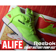 Reebok COURT VICTORY PUMP FELT "ALIFE" yel/blk M49793画像