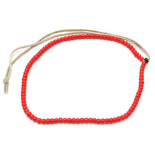 THE BINGO BROTHERS ホワイトハーツ ビーズネックレス(B) RED画像