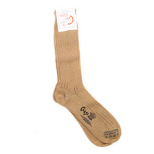 CORGI PLAIN RIB SOCKS -BEIGE-画像